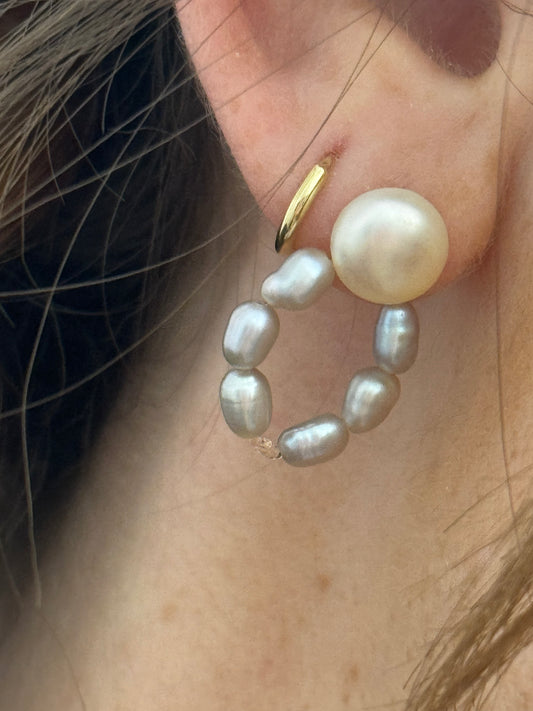 Lavender Haze Pearl Earrings