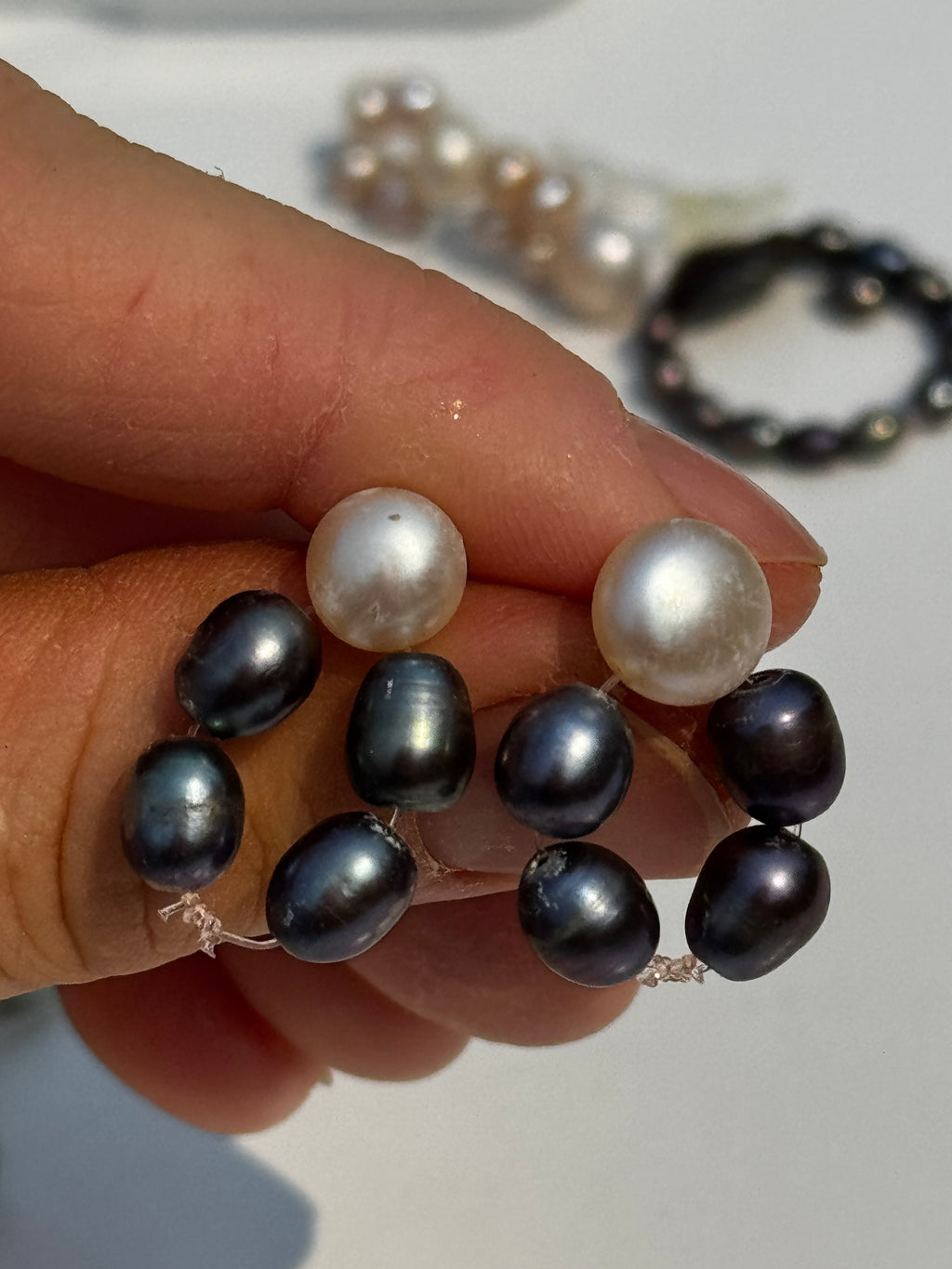 Black Peacock Pearl Earrings