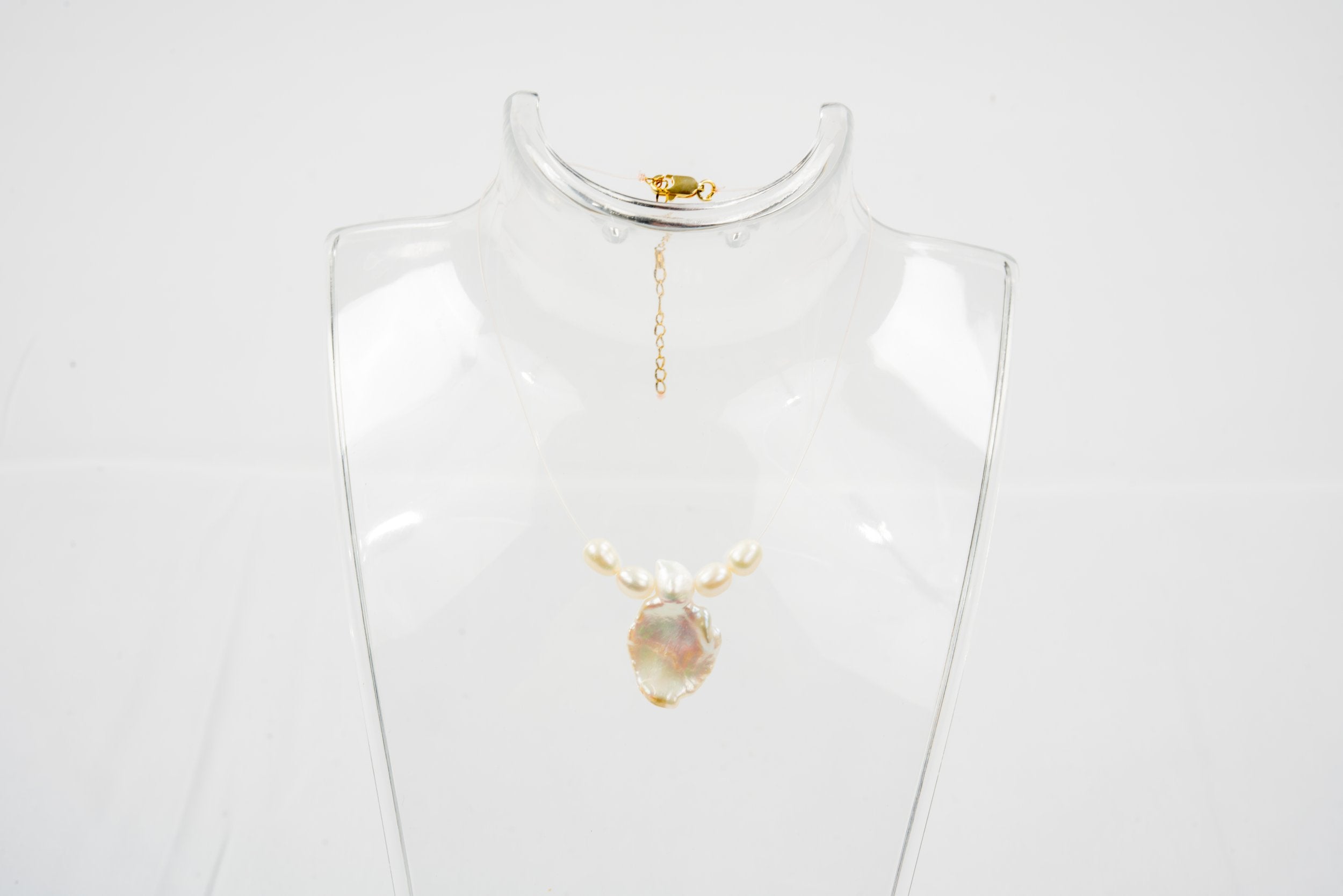 Angelfish Floating Pearl Necklace
