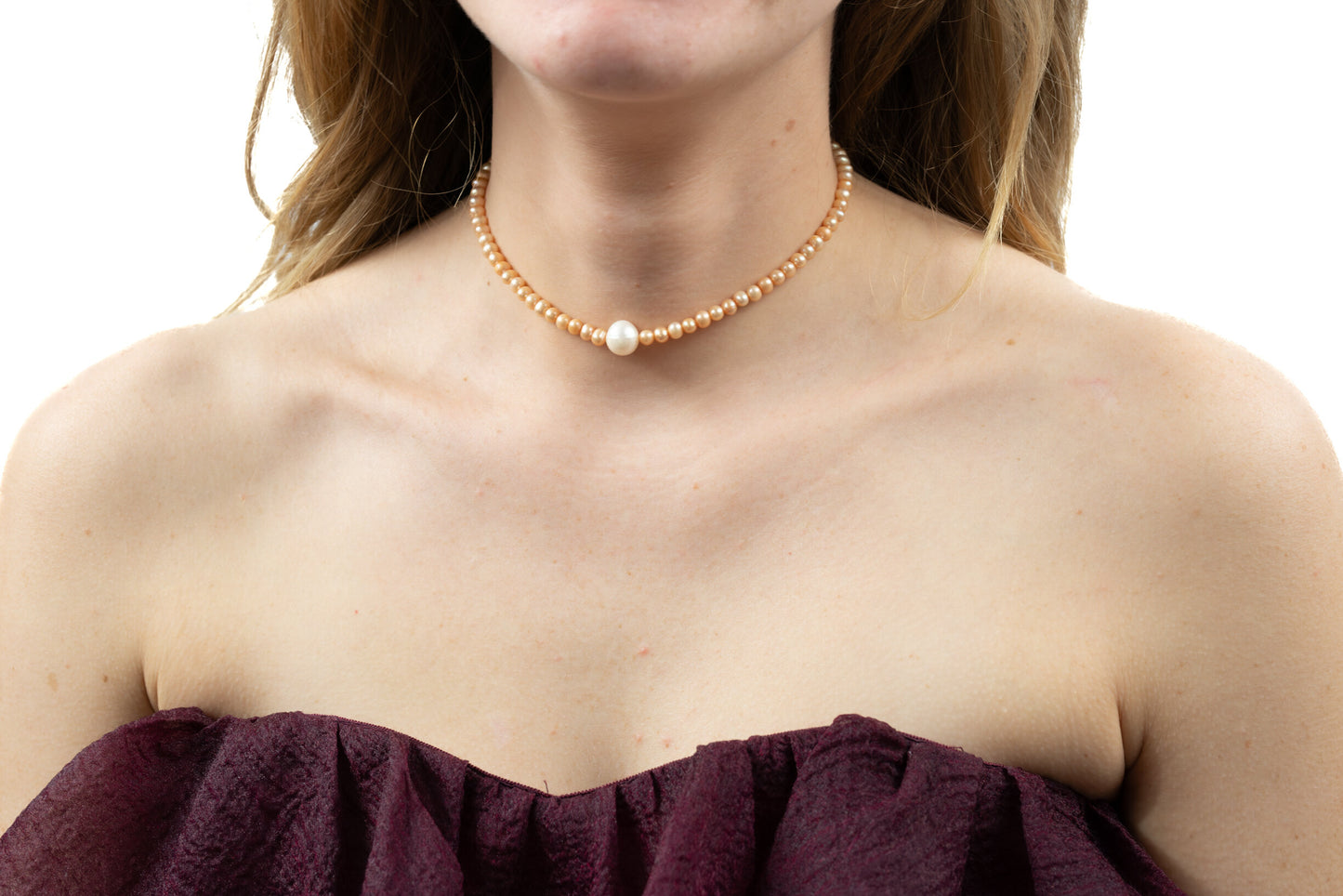 Belle Inspired Pearl Choker