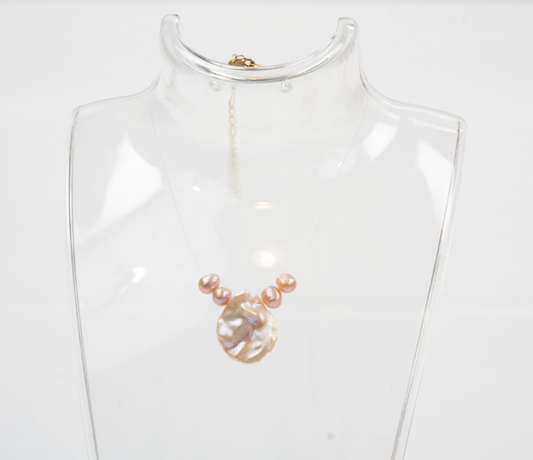 Cupid Floating Pearl Necklace