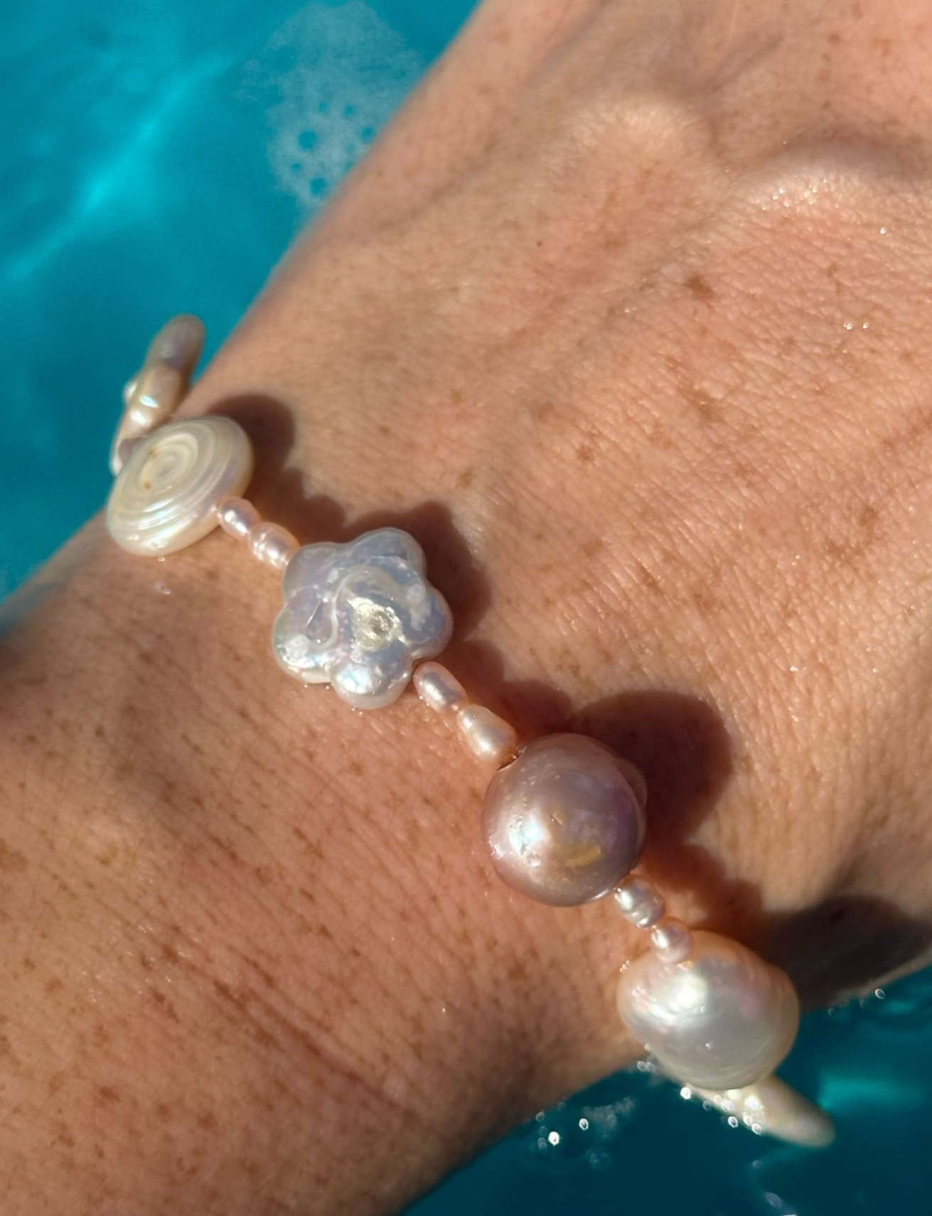 Treasure Trove Charm Style Freshwater Pearl Bracelet