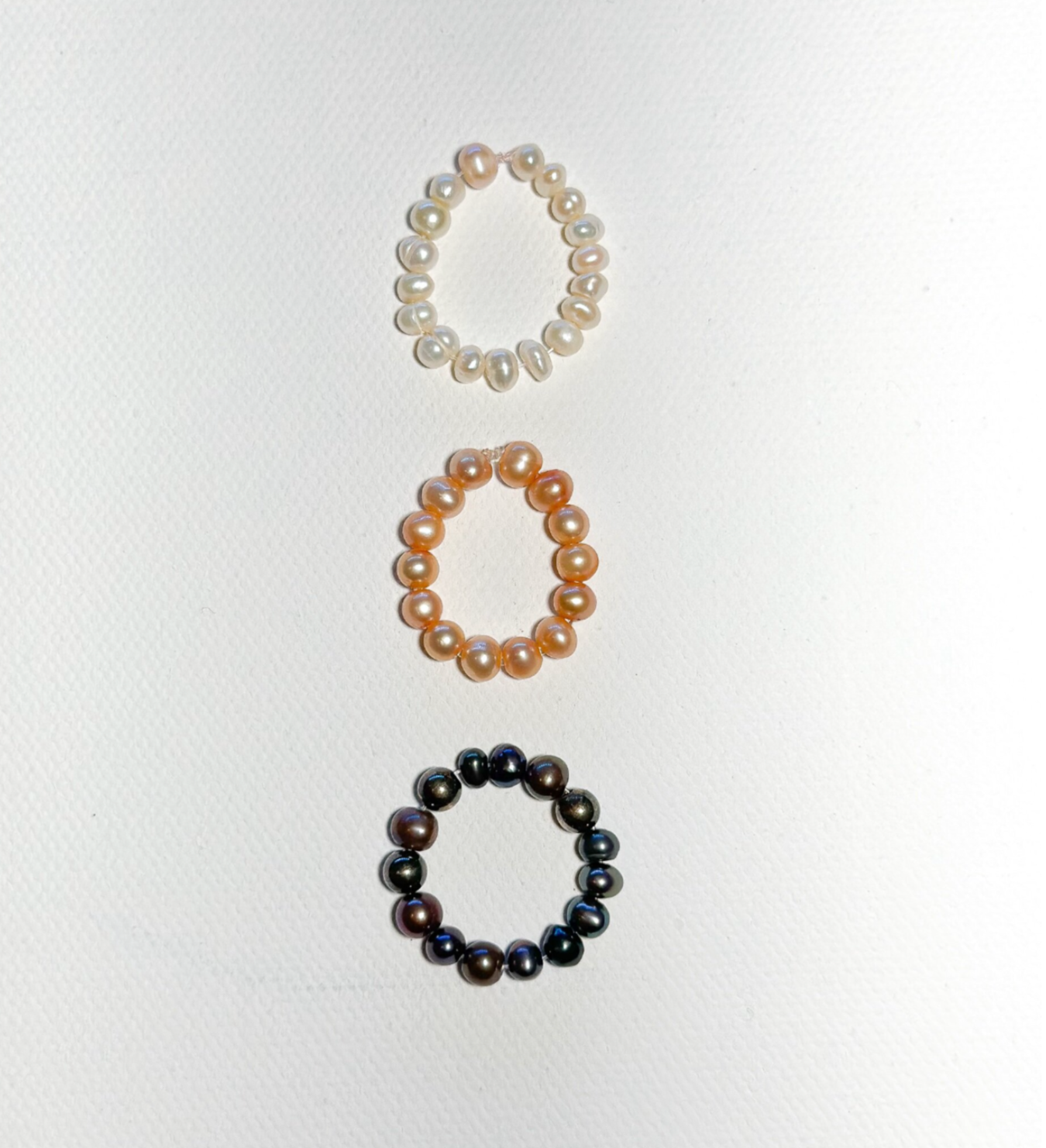 Tiny Freshwater Pearl Rings