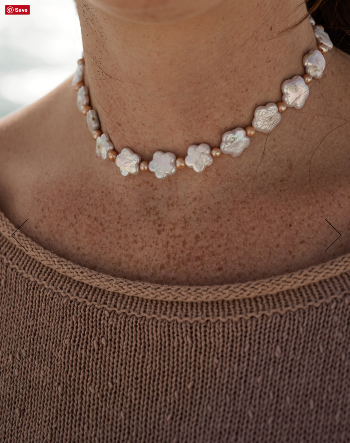 Flower Power Freshwater Pearl Choker